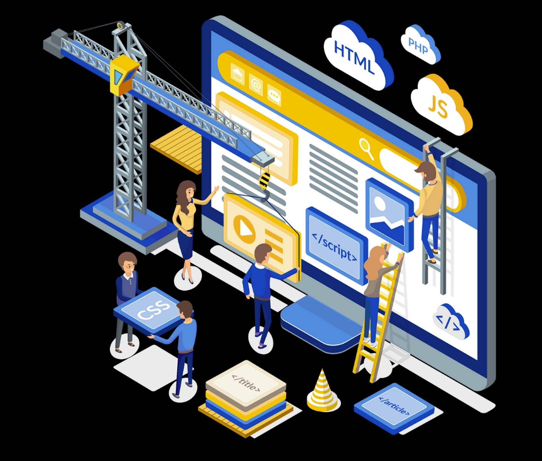 PWA Launch Illustration