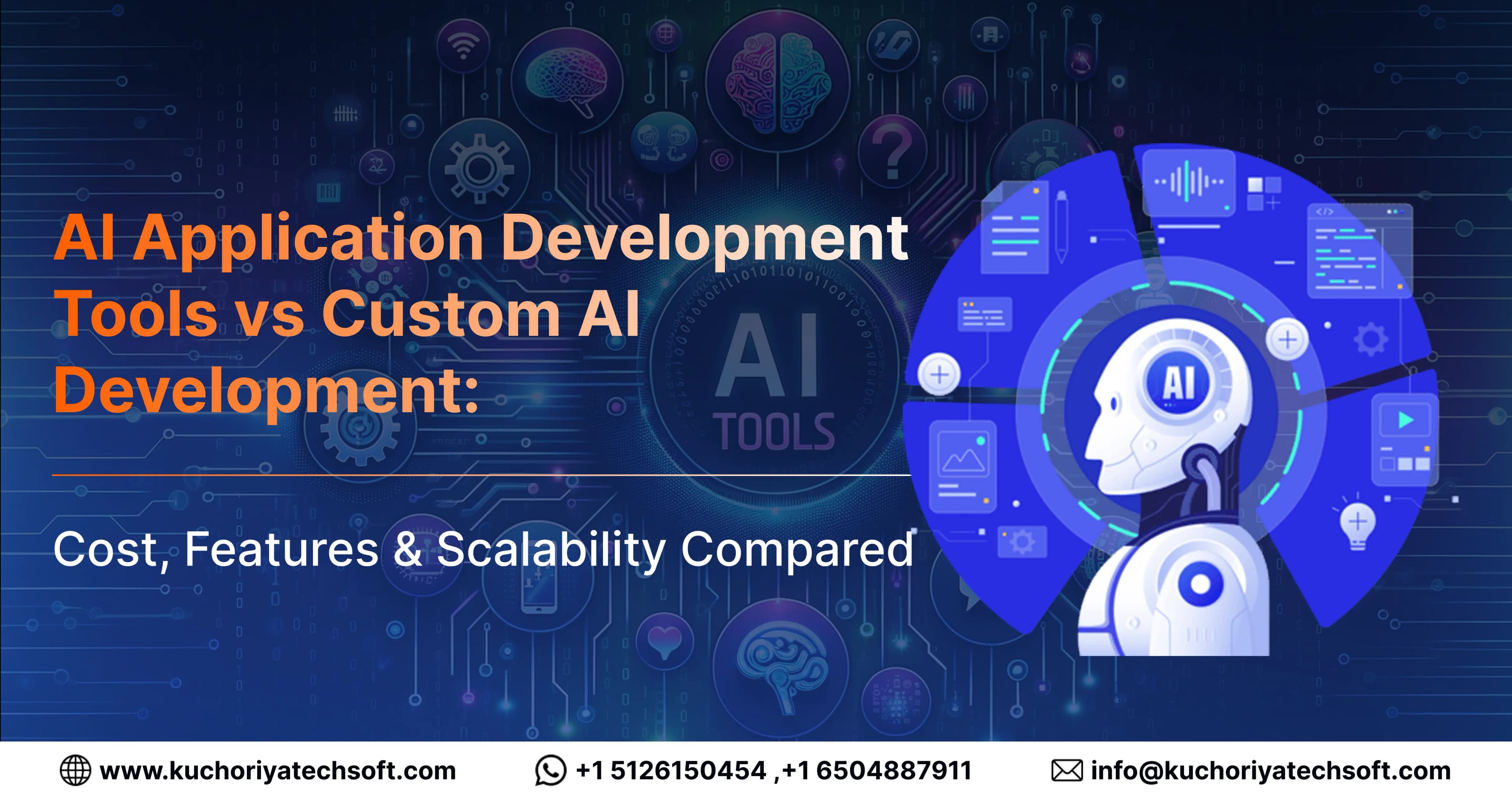 AI Application Development Tools vs Custom AI Development: Cost, Features & Scalability Compared
