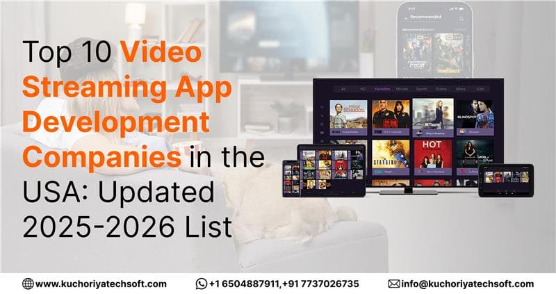 Top 10 Video Streaming App Development Companies in the USA: Updated 2025-2026 List