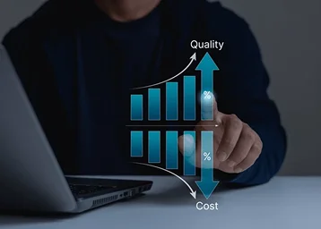 Team collaborating in office