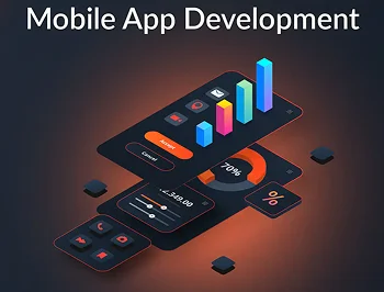 Illustration of different platforms (mobile, tablet, desktop)